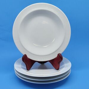 Denby Langly  White Silk 7.5" Dessert Plates Set of 4